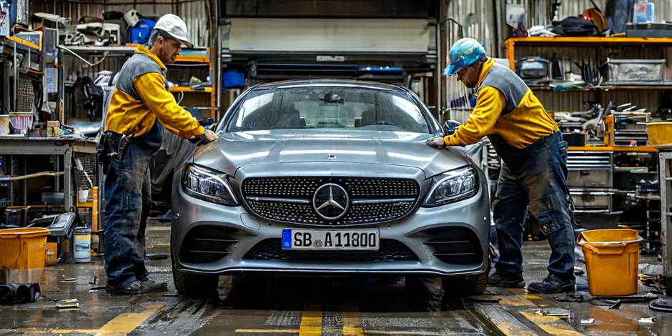 Замена фильтра салона Mercedes Benz W213 E-Klasse