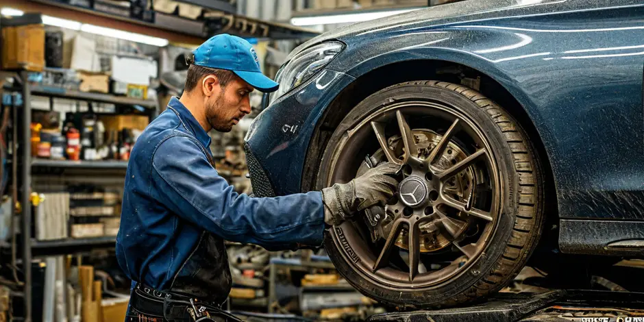 Замена заднего тормозного диска Mercedes Benz Sprinter