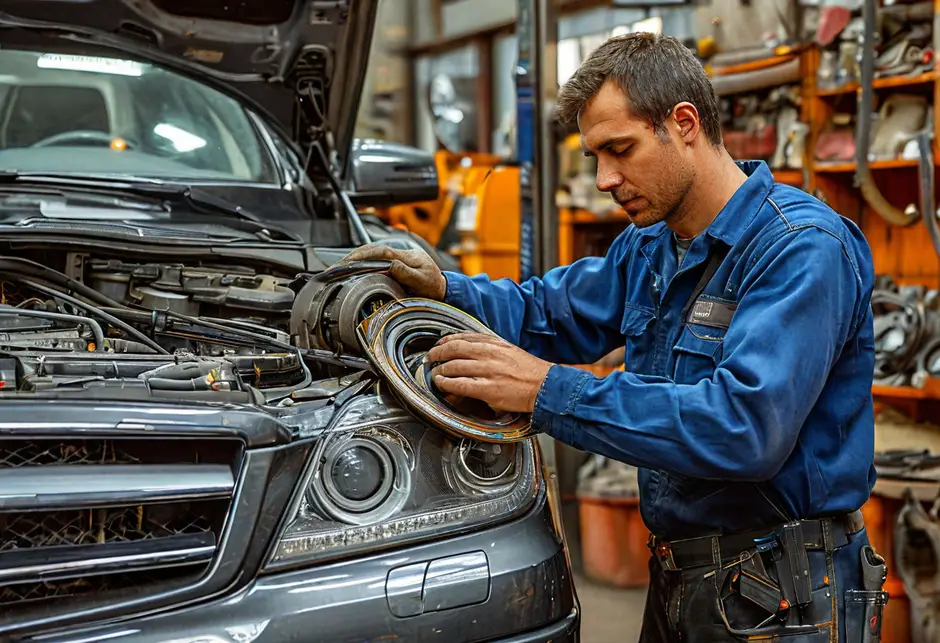 Замена ручейкового ремня Mercedes Benz Sprinter