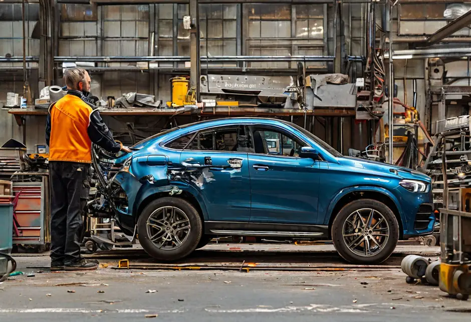 Замена стойки переднего стабилизатора комплект Mercedes Benz Sprinter