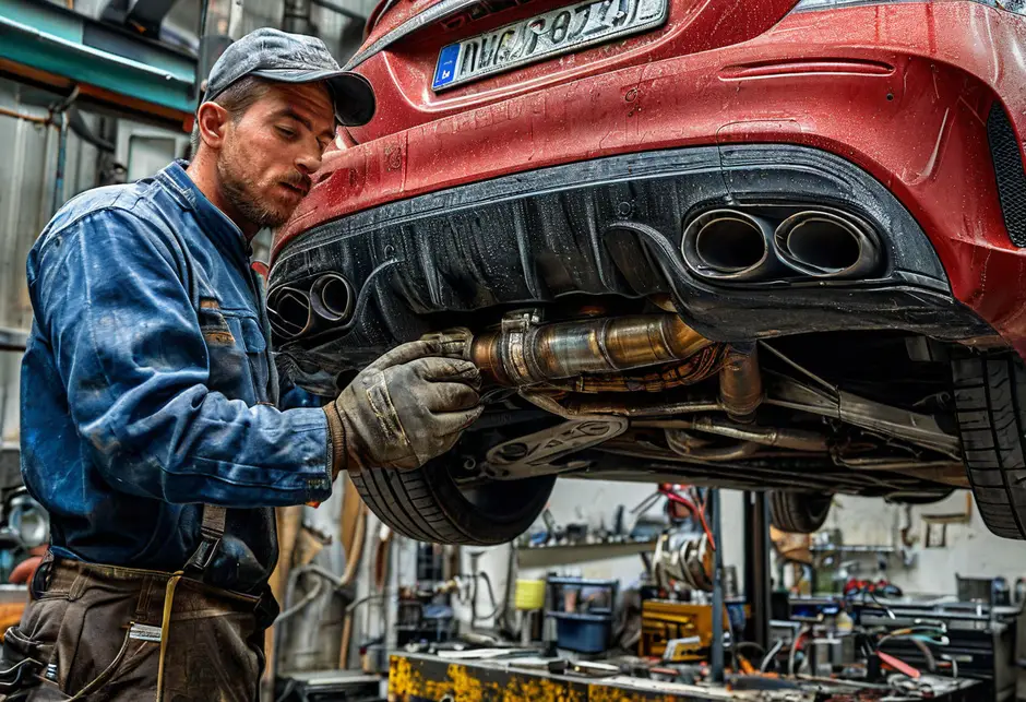 Замена гофры Mercedes Benz Sprinter