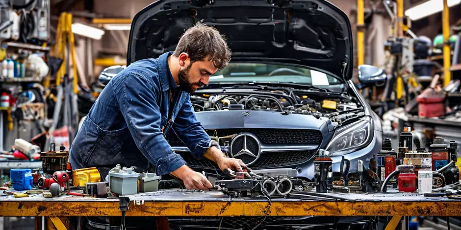 Замена лампы Mercedes Benz Sprinter