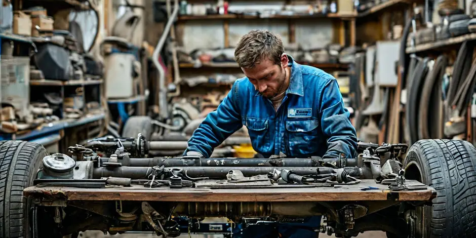 Замена стойки стабилизатора Mercedes Benz Sprinter