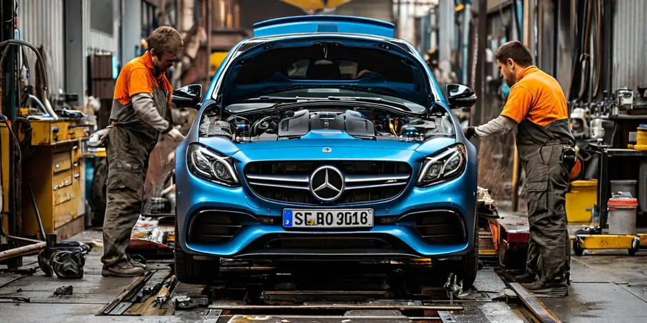 Снятие и установка двигателя Mercedes Benz Vito