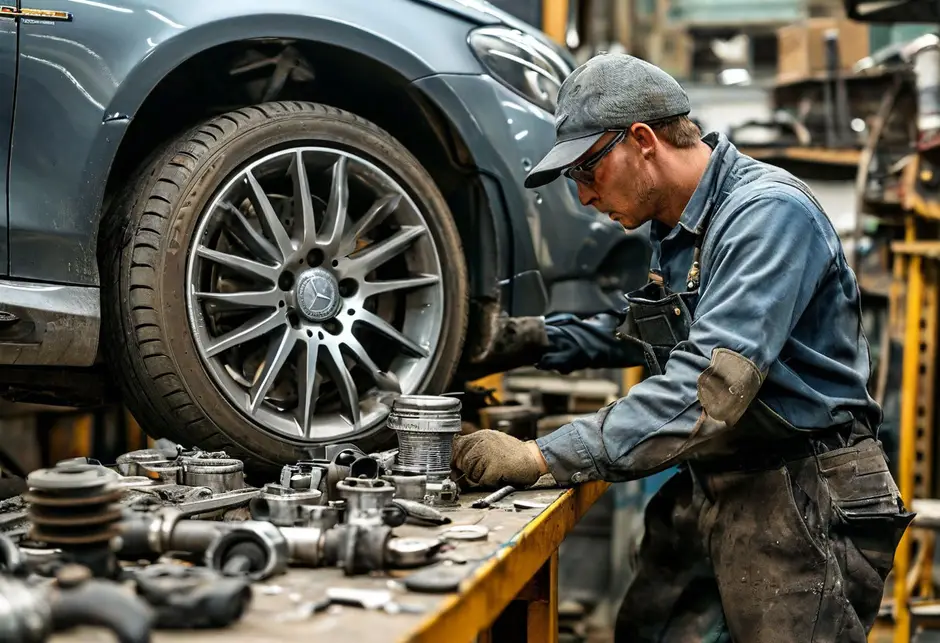 Замена сайлентблока Mercedes Benz W166