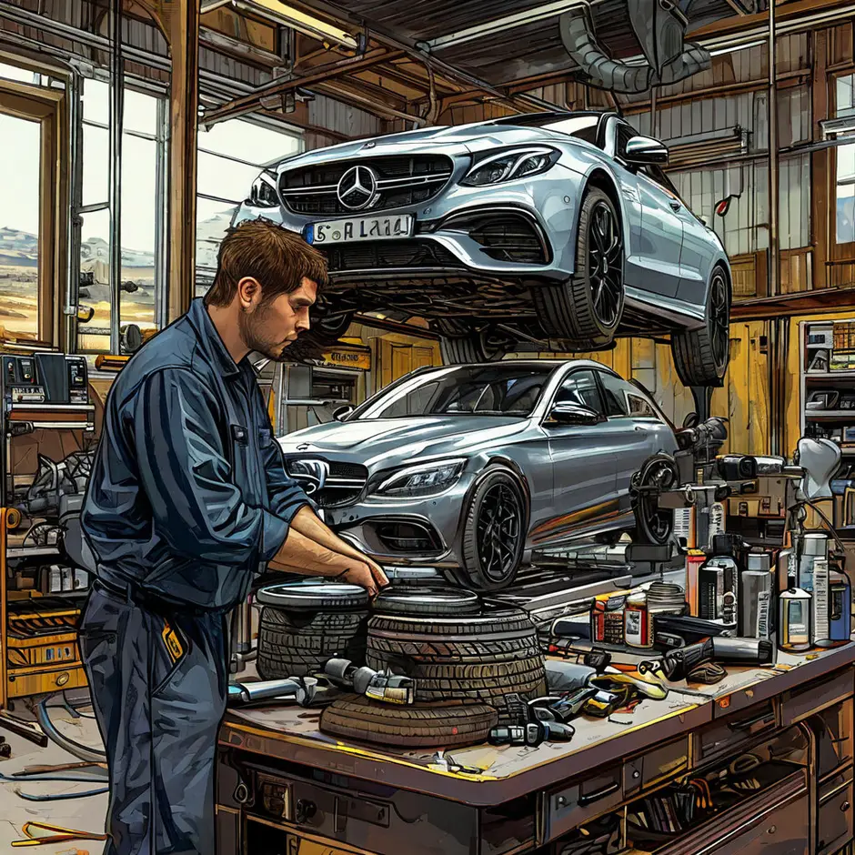Выполнение шиномонтажа Mercedes Benz Sprinter